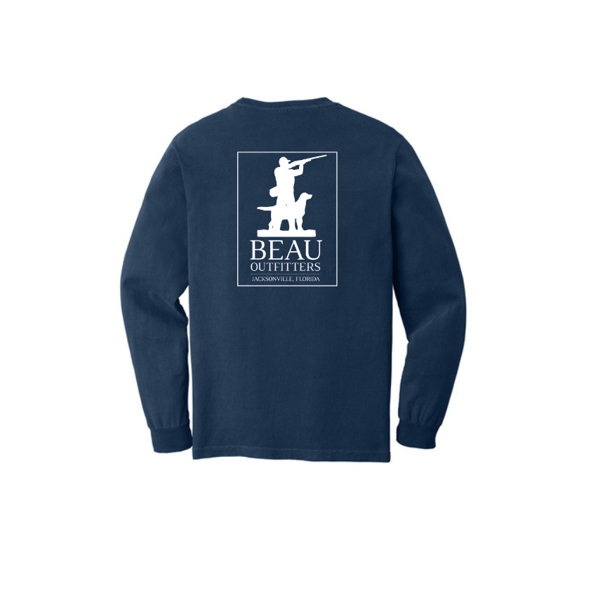 Beau Original Logo LS T-Shirt True Navy
