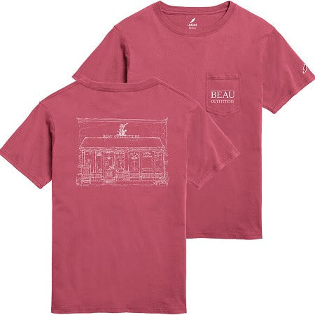 Beau Store Sketch SS T-Shirt Nantucket Red