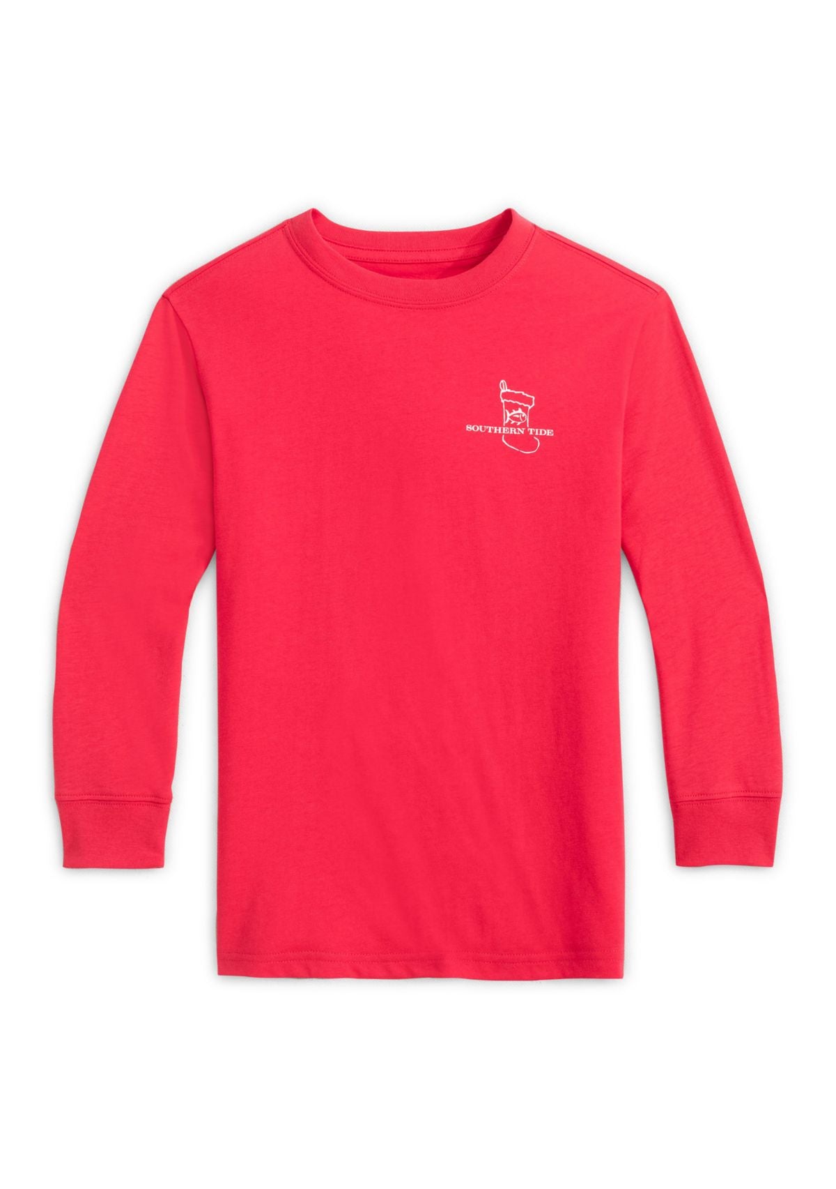 Youth Cozy Fireplace LS T-Shirt Crab Red