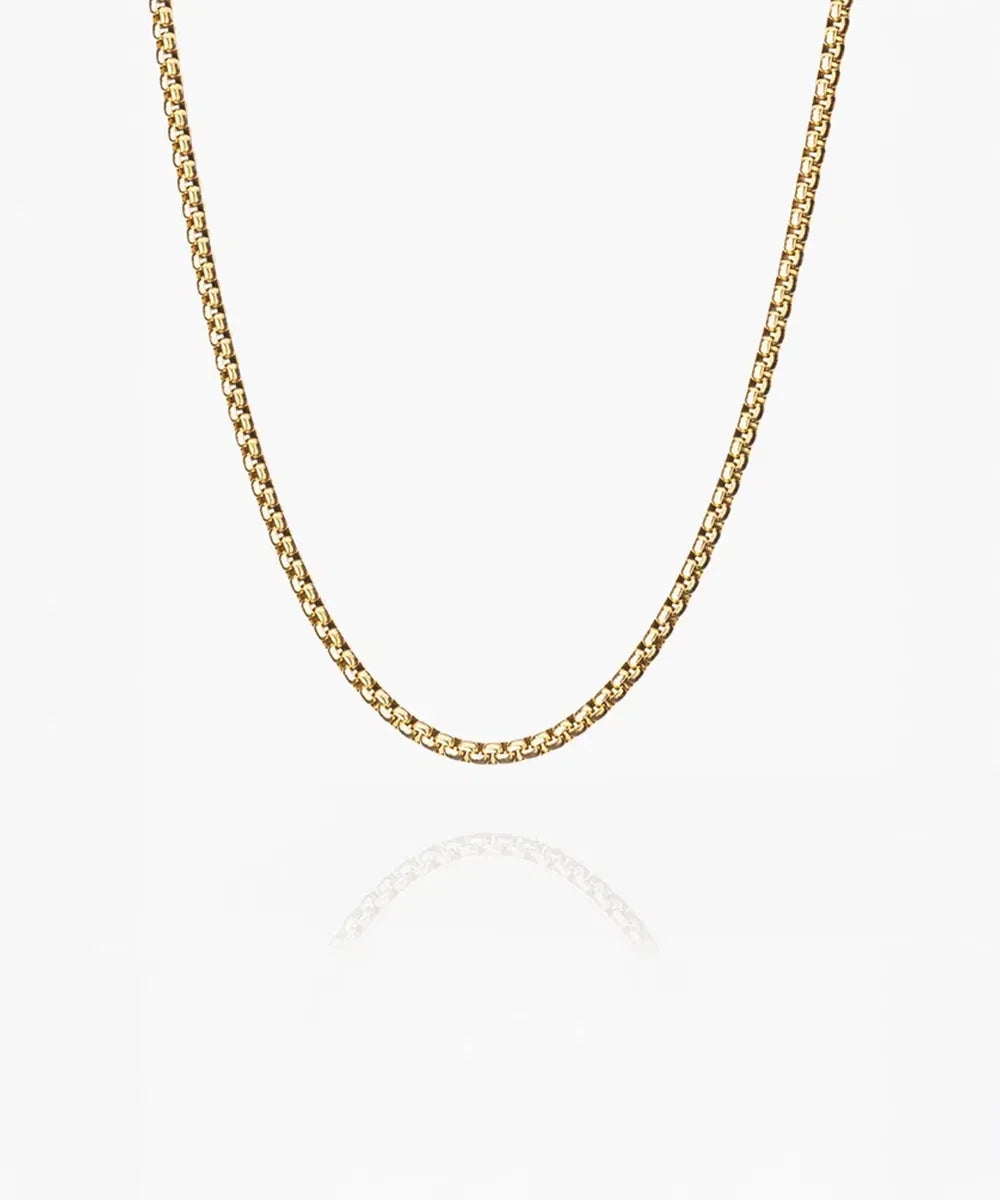 Boxchain Necklace 55cm Gold
