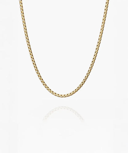 Boxchain Necklace 55cm Gold
