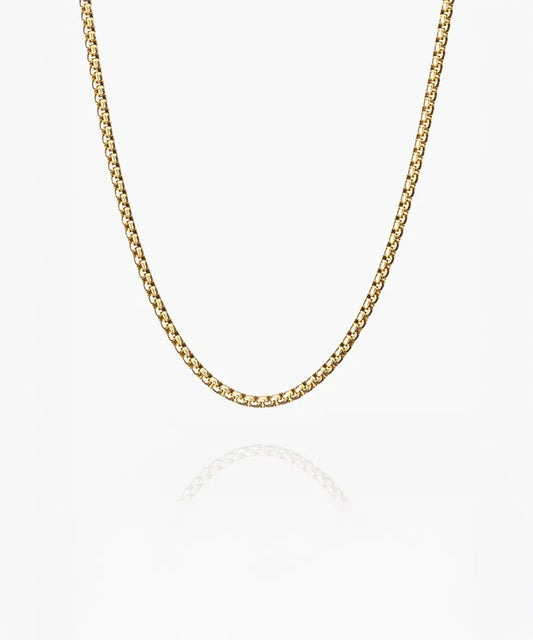 Boxchain Necklace 55cm Gold