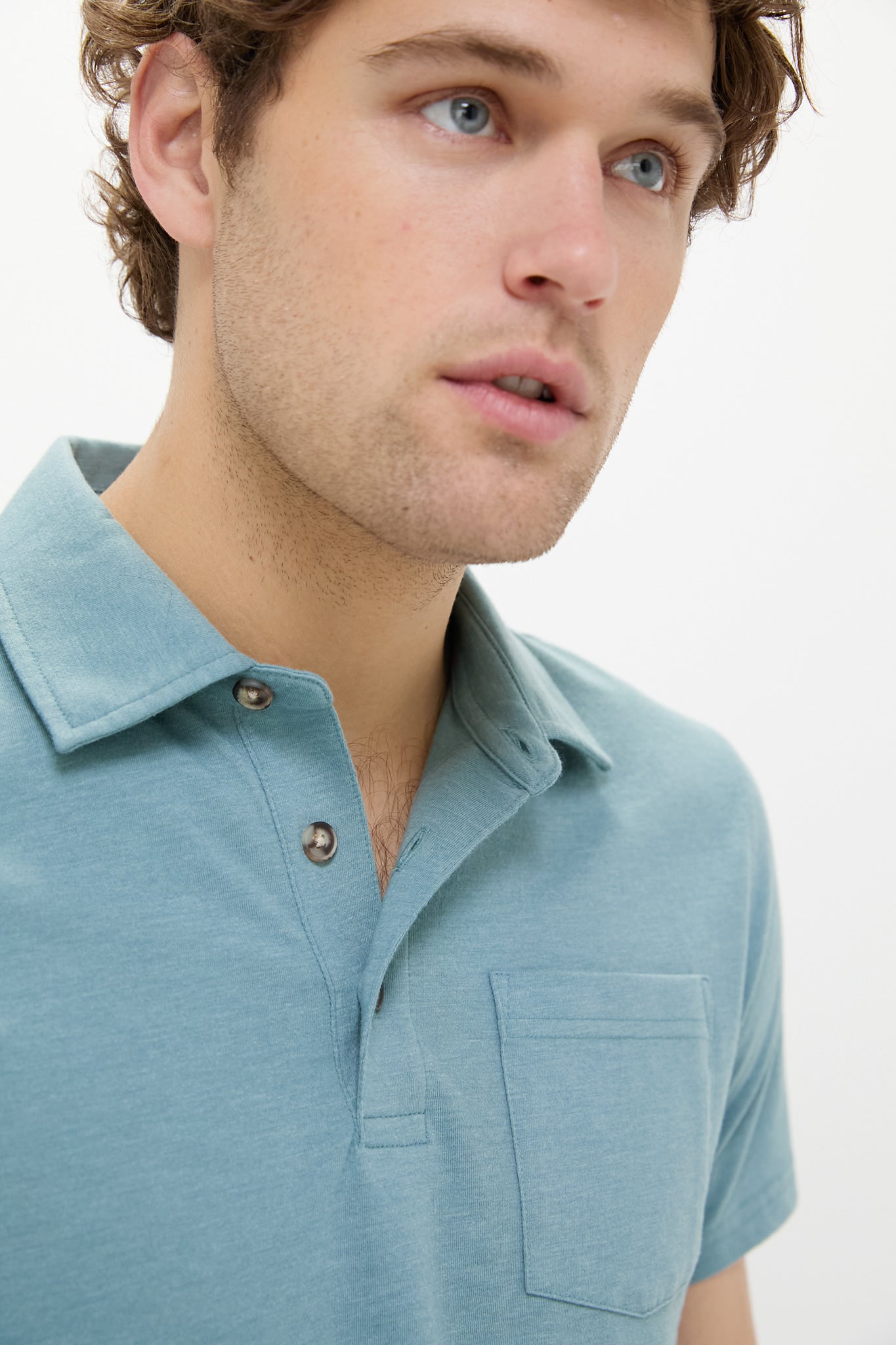 The Atlantic Polo Heather Green