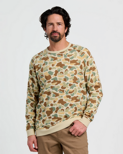 Bamboo Lightweight Fleece Crew Vintage Camo