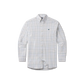 Lockhart Windowpane Shirt Dark Green/French Blue