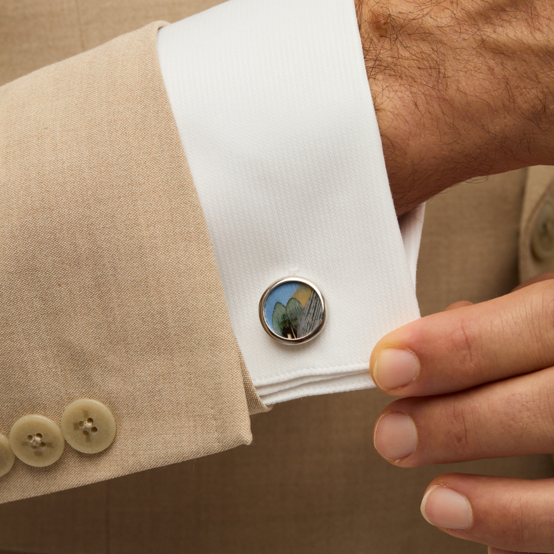 Guana Cufflinks Rhodium