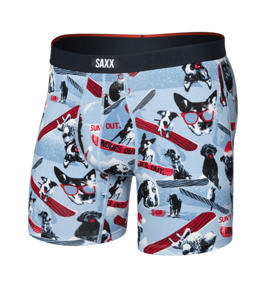Vibe Xtra Boxer Brief Winter Dogs Blue