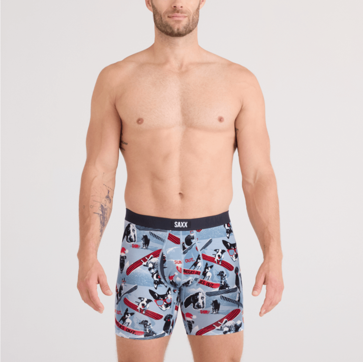 Vibe Xtra Boxer Brief Winter Dogs Blue