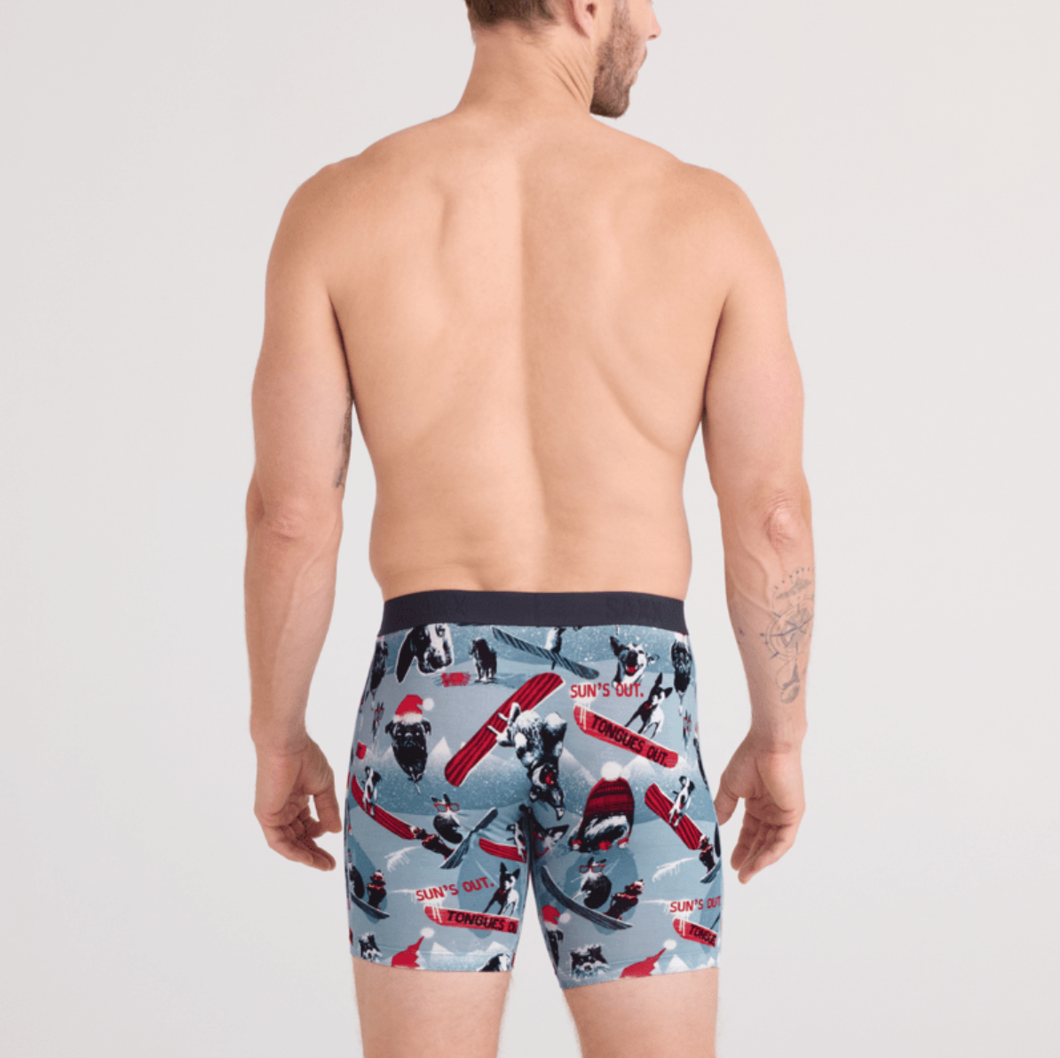 Vibe Xtra Boxer Brief Winter Dogs Blue