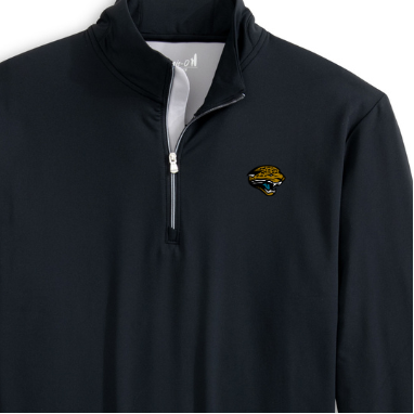Jaguars Throwback Logo Motion 1/4 Zip Black