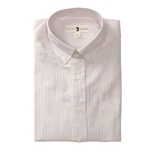 Oxford Collins Stripe Shirt Faded Peri