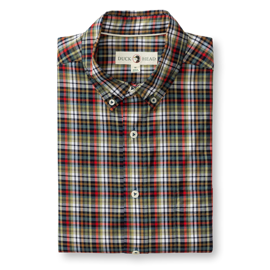 Baley Plaid Twill Shirt Maritime Blue