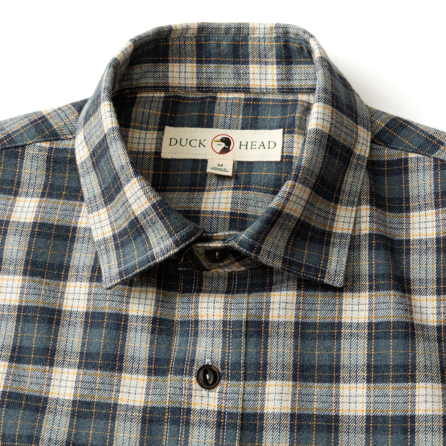 Moyer Plaid Flannel Shirt Graphite Blue