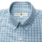 Linwood Plaid Performance Poplin Shirt Seafoam Green