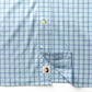 Linwood Plaid Performance Poplin Shirt Seafoam Green