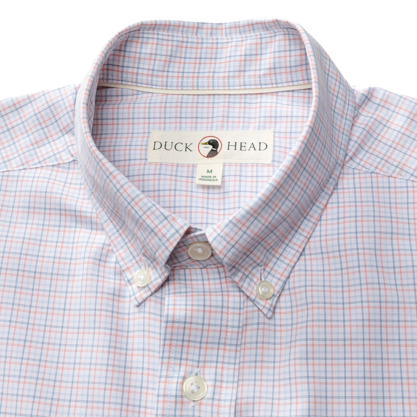 Joiner Plaid Poplin Shirt Coral