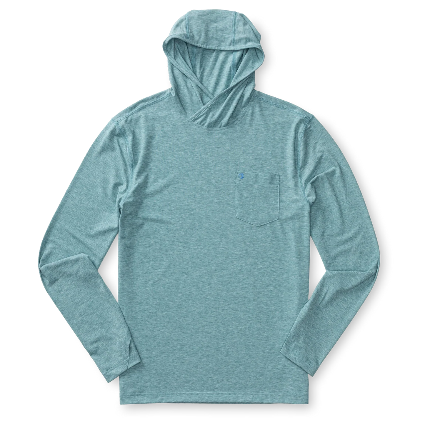 Windward Perf Hooded LS T-Shirt Midnight Teal