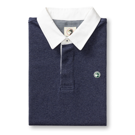 Legacy Rugby Shirt Heather Maritime Blue