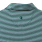 Barker Stripe Long Drive Polo Forest Green