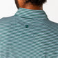 Barker Stripe Long Drive Polo Forest Green