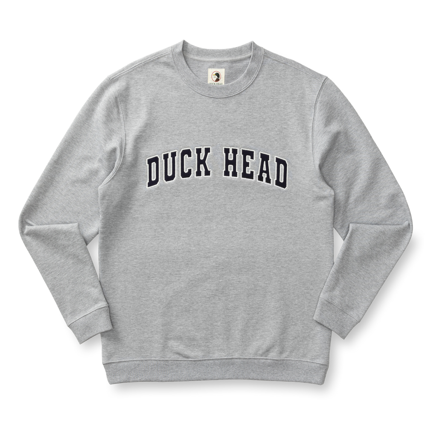 Applique Crewneck Sweatshirt Heather Grey