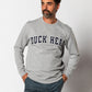 Applique Crewneck Sweatshirt Heather Grey