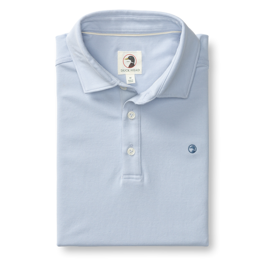 Hanover Pima Cotton Pique Polo Hthr Blue