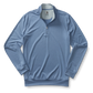 Long Drive Performance 1/4 Zip Chambray Blue