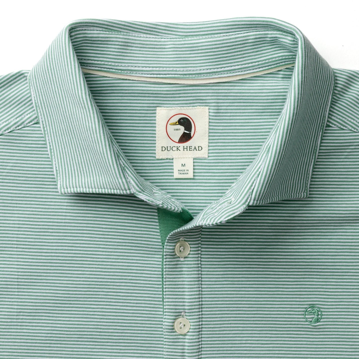 Hanover Stripe Pima Cotton Polo Aspen Green