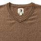 Buckley Merino V-Neck Sweater Dark Oak