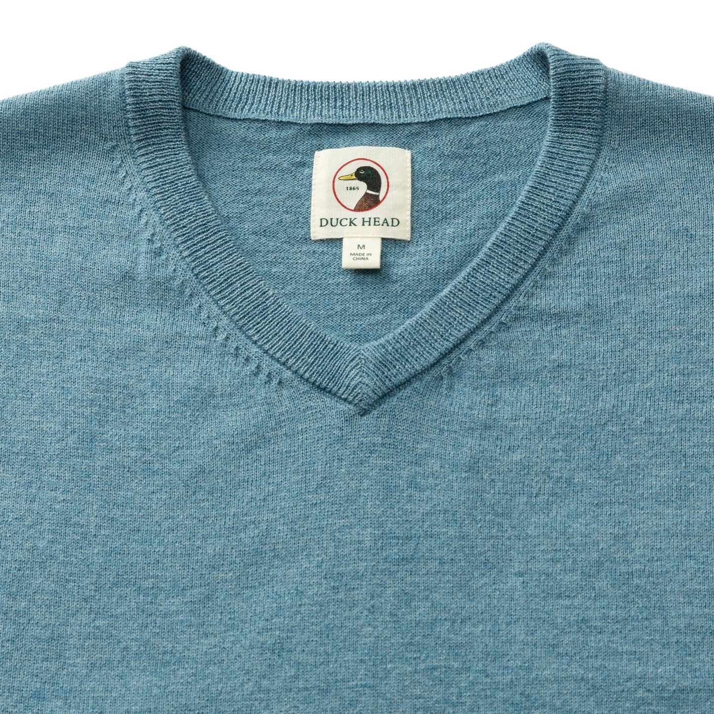 Buckley Jersey V-Neck Sweater Blue Heather