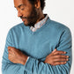 Buckley Jersey V-Neck Sweater Blue Heather