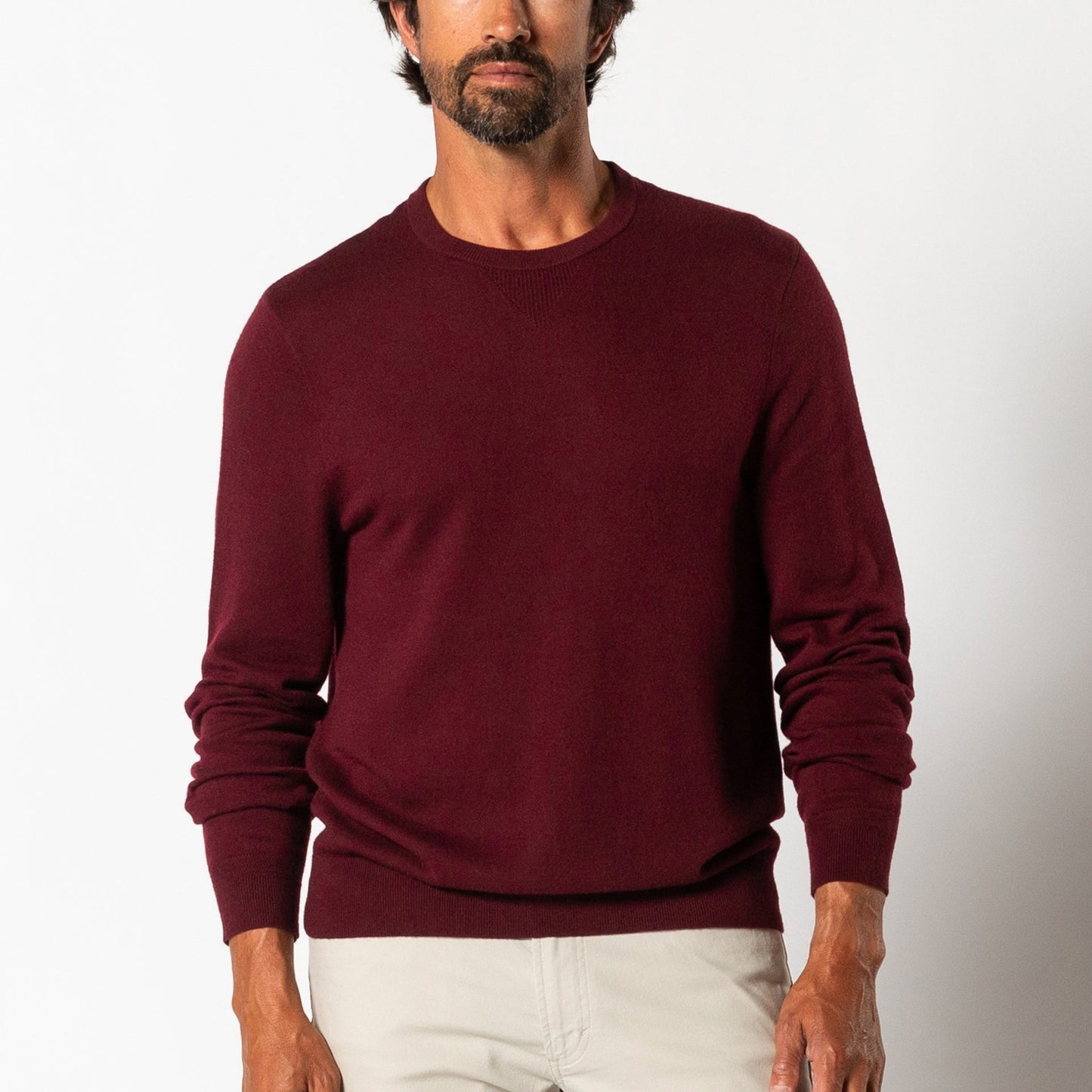 Henson Merino Crewneck Sweater Fig