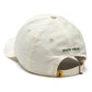 Circle Patch Linen/Cotton Hat Natural