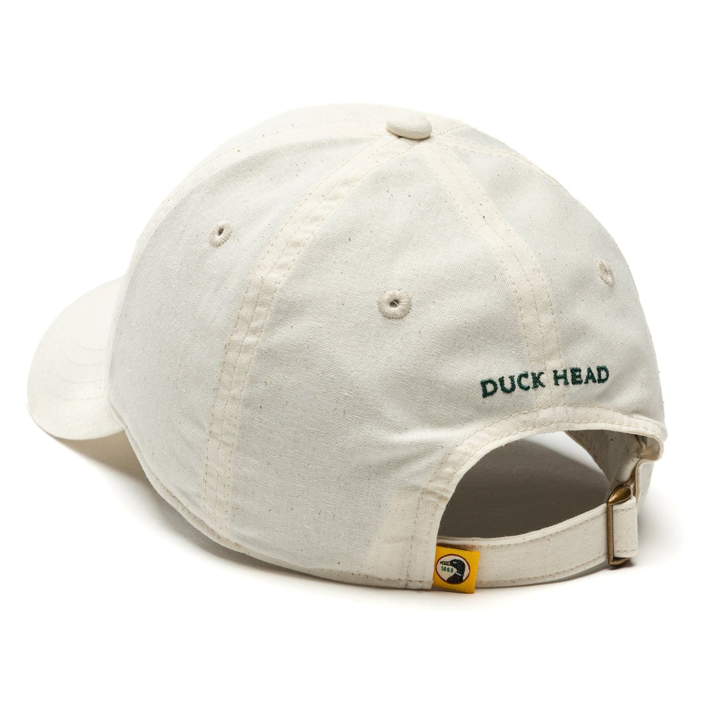 Circle Patch Linen/Cotton Hat Natural