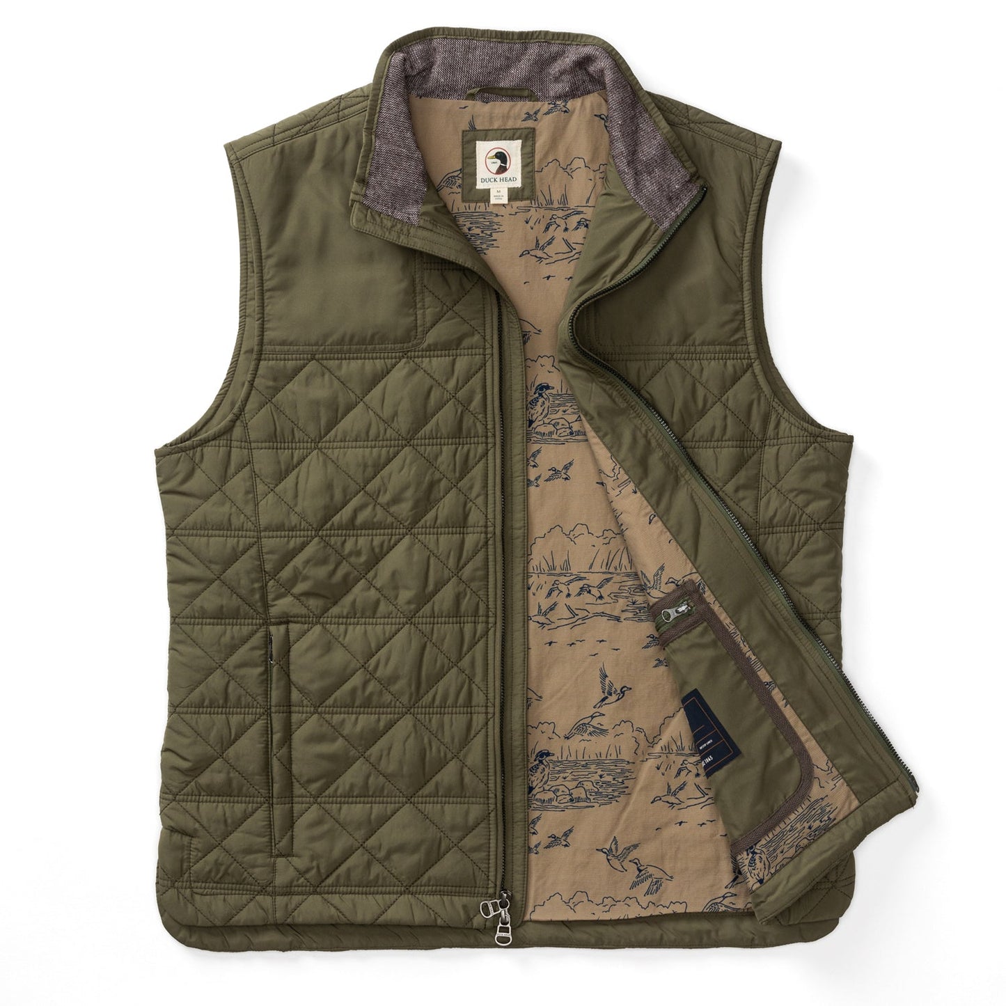 Fremont  Sport Perf Quilted Vest Olive