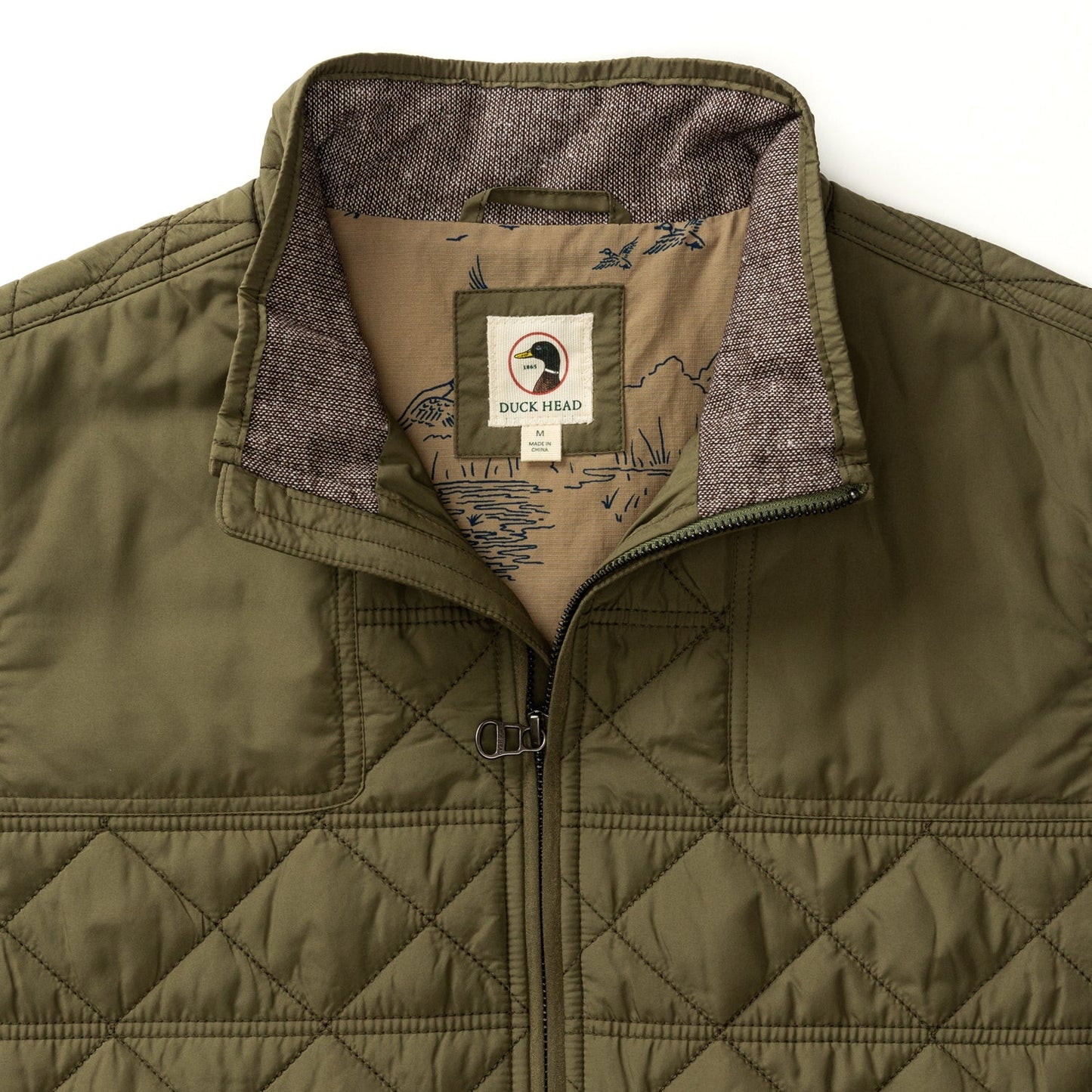Fremont  Sport Perf Quilted Vest Olive