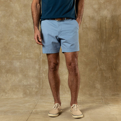 7" Gold School Chino Short Chambray Blue