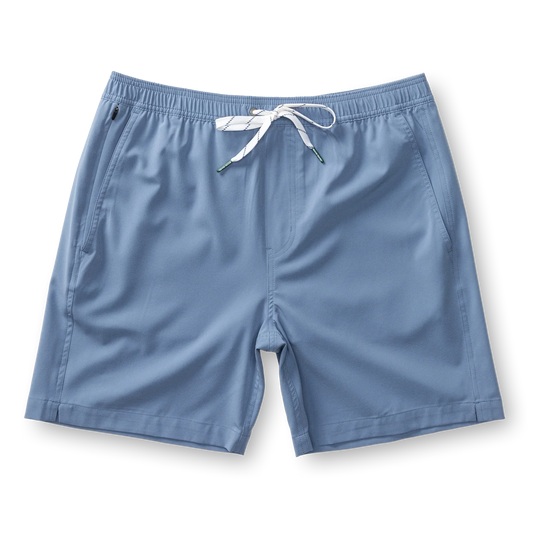 7" Rover Hybrid Performance Short Chambray Blue