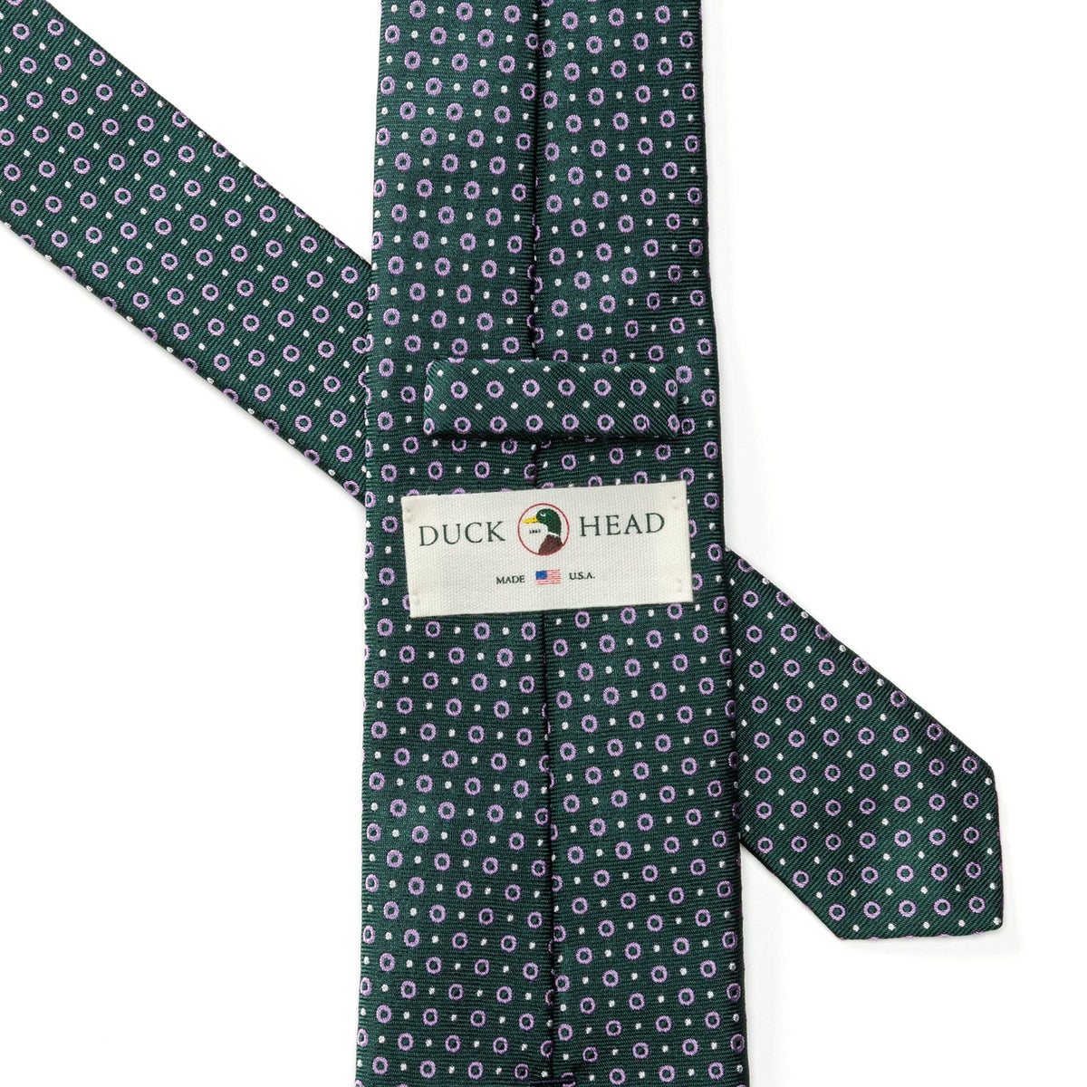 DH Foulard Silk Tie Midnight Teal