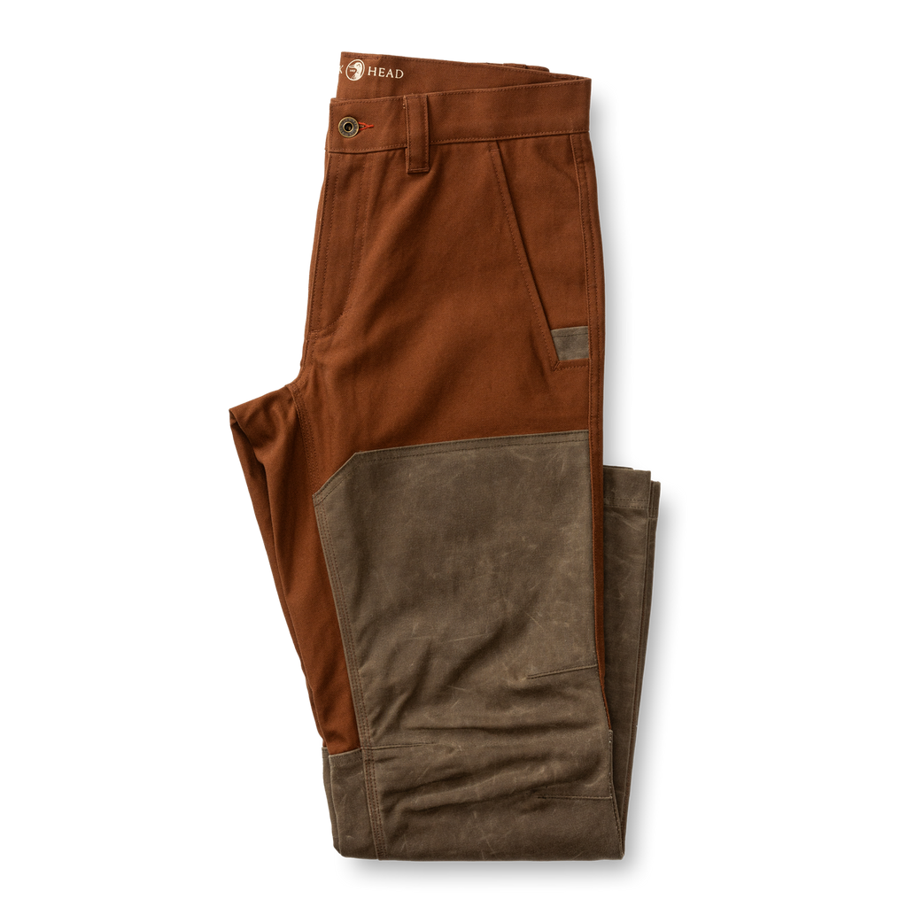 Waxed Duck Canvas Briar Pant Nutmeg Brown
