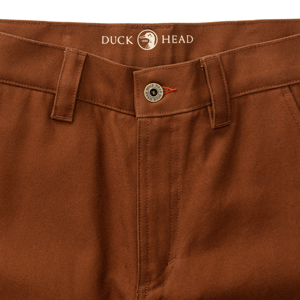 Waxed Duck Canvas Briar Pant Nutmeg Brown