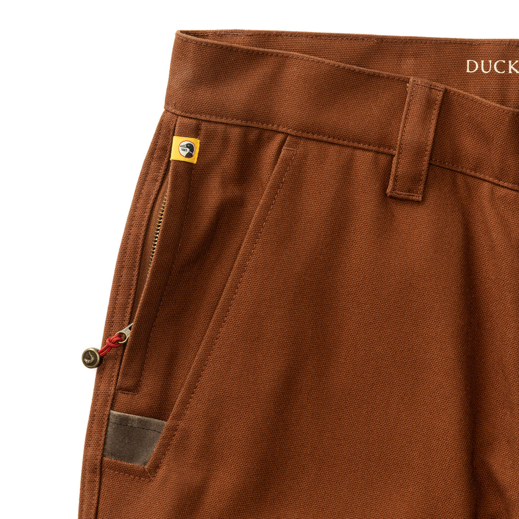 Waxed Duck Canvas Briar Pant Nutmeg Brown