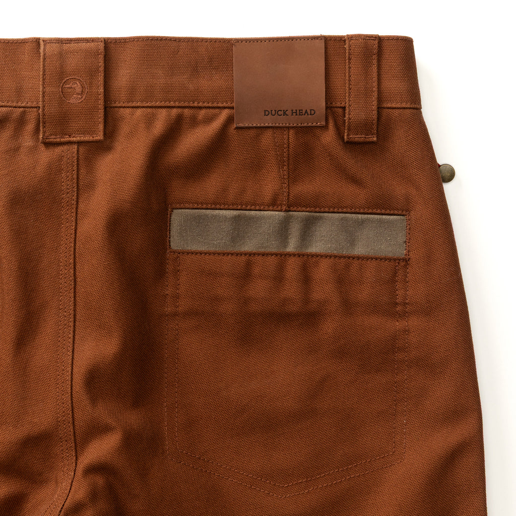Waxed Duck Canvas Briar Pant Nutmeg Brown