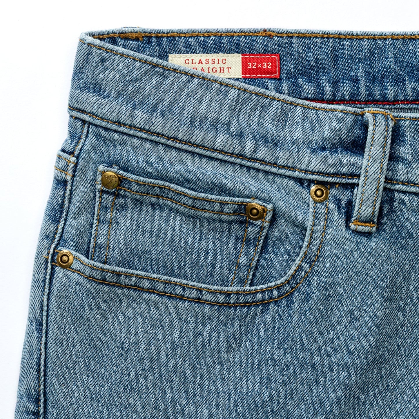Classic Straight Denim Jean Vintage Wash