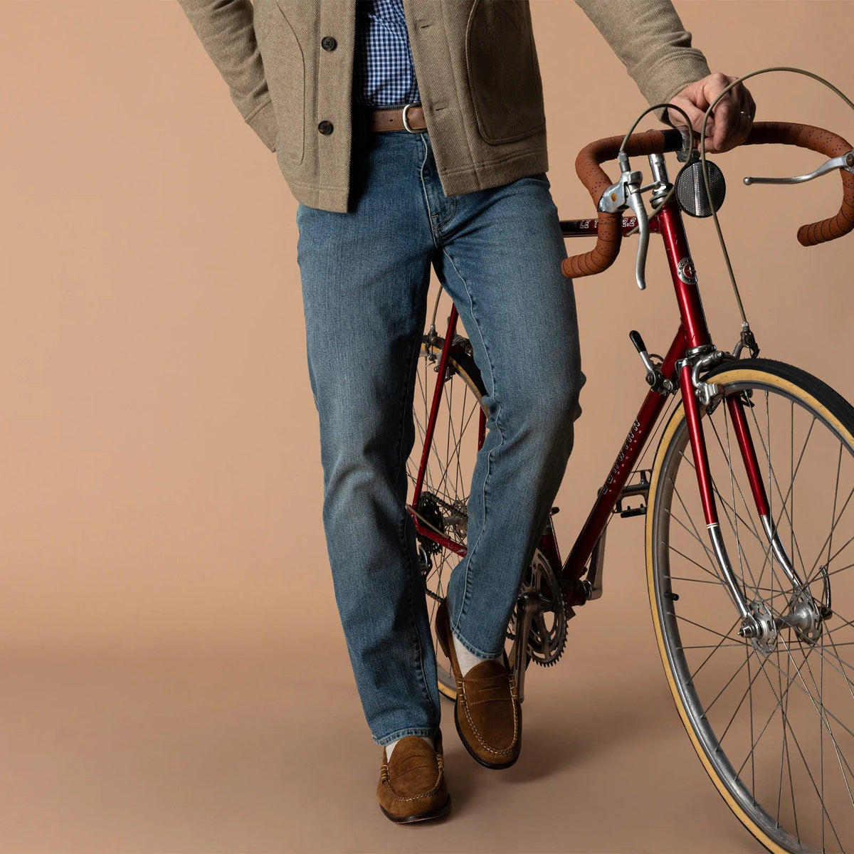 Classic Straight Denim Jean Vintage Wash