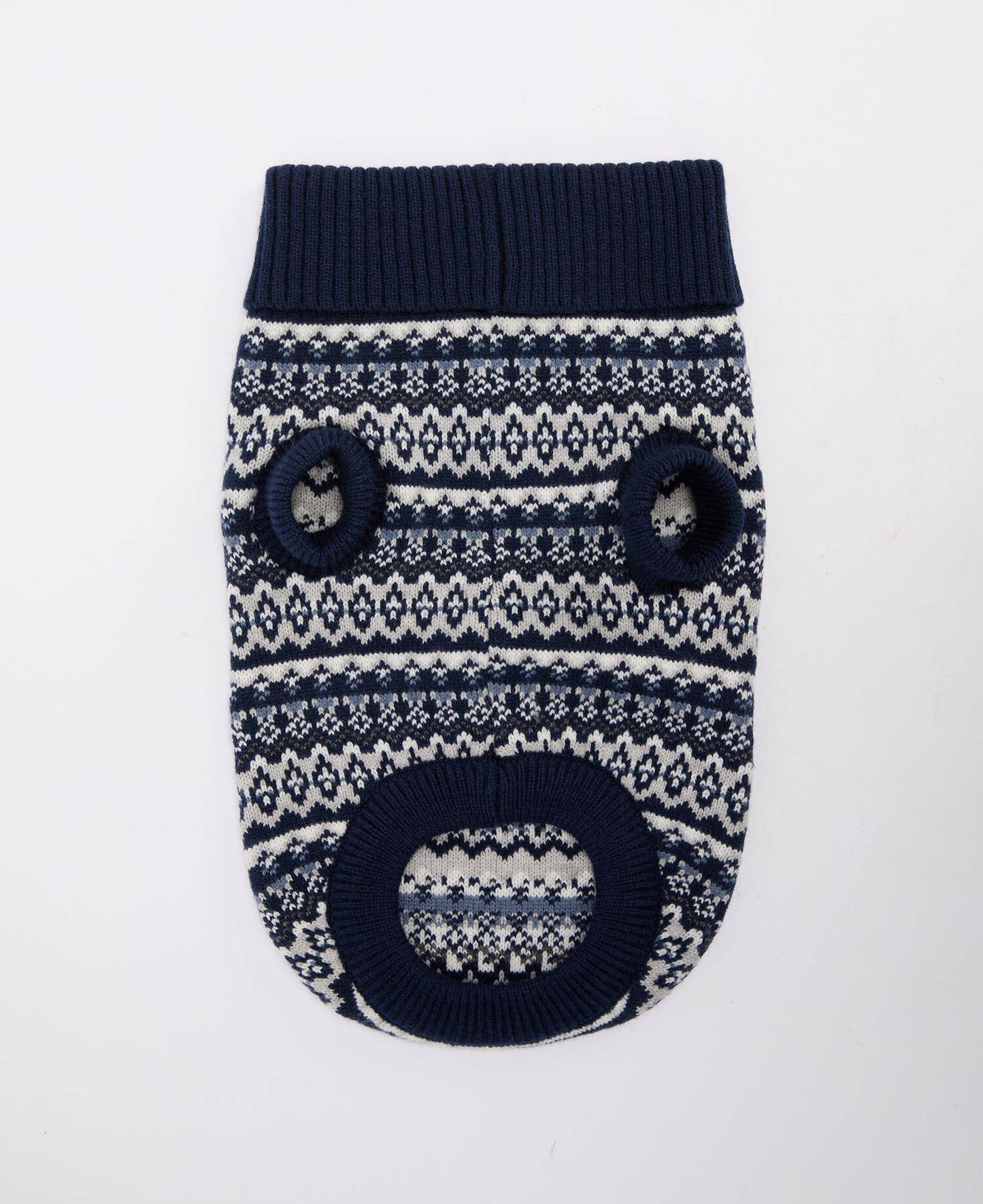 Barbour Marlow Fair Isle Dog Jumper Navy
