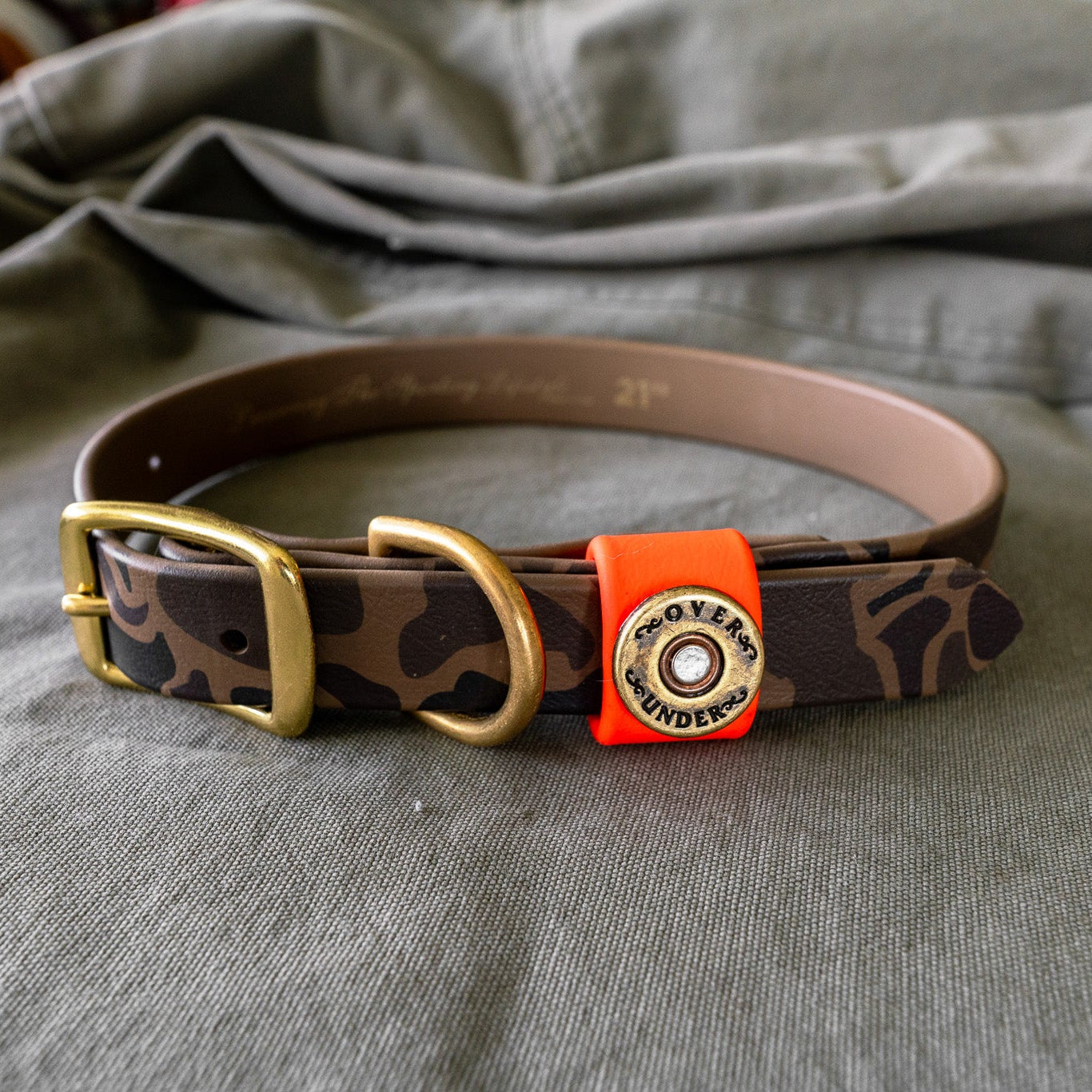Water Dog Collar - Duck Camo/Orange Keeper