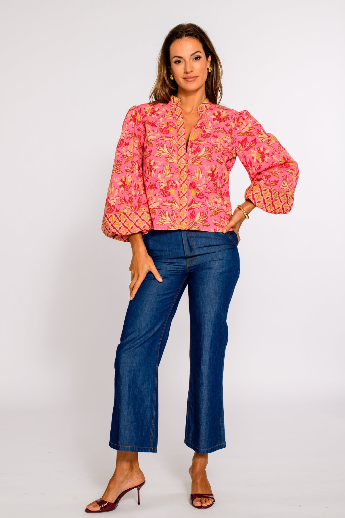 Ws Emily Top Grandeur Cherry