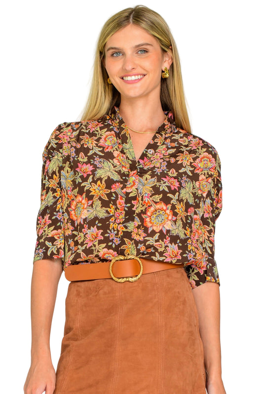 Ws Ruthie Top Wallflower Brown